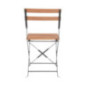 Chaises bistro en imitation bois Bolero (Lot de 2)