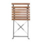 Chaises bistro en imitation bois Bolero (Lot de 2)