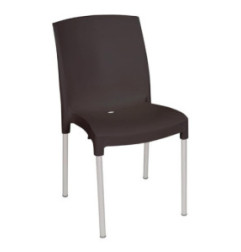 Chaises bistro empilables Bolero noires (Lot de 4)