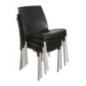 Chaises bistro empilables Bolero noires (Lot de 4)