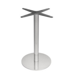 Pied de table rond en acier inoxydable Bolero