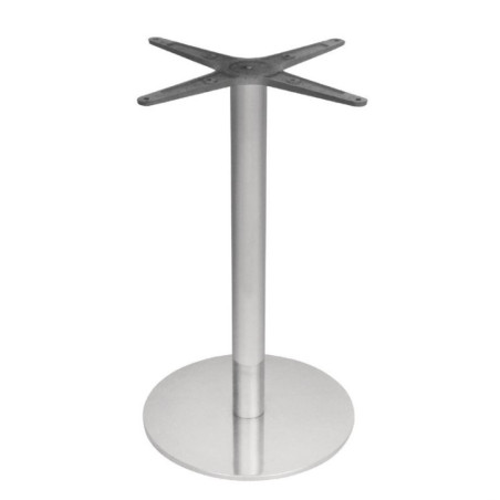 Pied de table rond en acier inoxydable Bolero