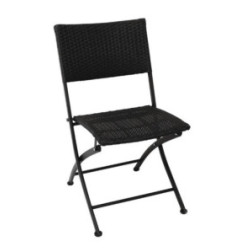 Chaises pliantes en rotin PE Bolero (Lot de 2)