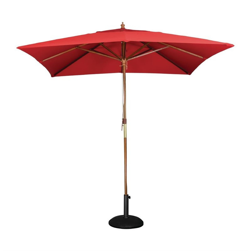 Parasol carré Bolero 2,5m rouge