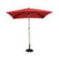 Parasol carré Bolero 2,5m rouge