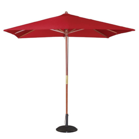 Parasol carré Bolero 2,5m rouge