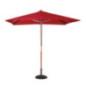 Parasol carré Bolero 2,5m rouge