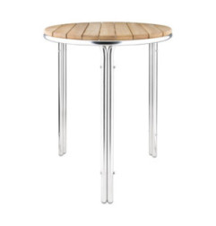 Table ronde en frêne et aluminium Bolero 600mm