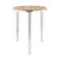 Table ronde en frêne et aluminium Bolero 600mm