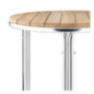 Table ronde en frêne et aluminium Bolero 600mm