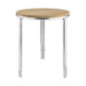 Table ronde en frêne et aluminium Bolero 600mm