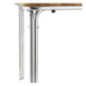 Table carrée en frêne et aluminium Bolero 700mm