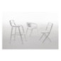 Fauteuils empilables en aluminium Bolero (Lot de 4)