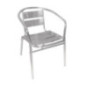 Fauteuils empilables en aluminium Bolero (Lot de 4)