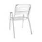 Fauteuils empilables en aluminium avec accoudoirs Bolero x4