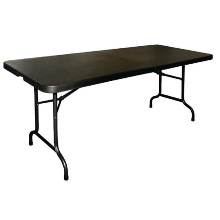 Table pliable au centre Bolero noire 1829mm