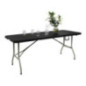 Table pliable au centre Bolero noire 1829mm