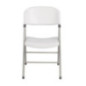 Chaises pliantes Bolero blanches et grises (Lot de 2)