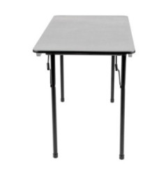 Table rectangulaire pliante grise en ABS Bolero 1220mm