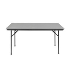 Table rectangulaire pliante grise en ABS Bolero 1520mm