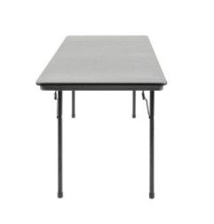 Table rectangulaire pliante grise en ABS Bolero 1520mm