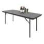 Table rectangulaire pliante grise en ABS Bolero 1830mm