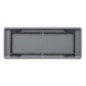 Table rectangulaire pliante grise en ABS Bolero 1830mm