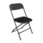 Chaises pliantes Bolero noires (Lot de 10)