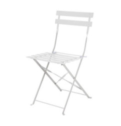 Chaise de terrasse pliantes en acier gris Bolero (lot de 2)