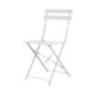 Chaise de terrasse pliantes en acier gris Bolero (lot de 2)