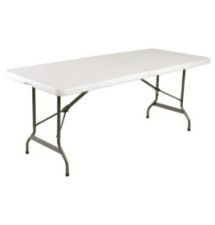 Table pliable au centre Bolero blanche 1829mm