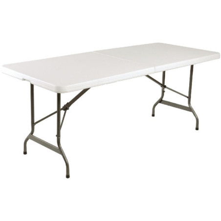 Table pliable au centre Bolero blanche 1829mm