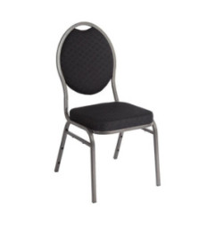 Chaises de banquet dossier ovale Bolero (Lot de 4)