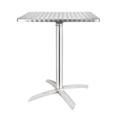 Table inox carrée à plateau basculant Bolero 600mm