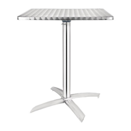 Table inox carrée à plateau basculant Bolero 600mm