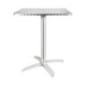 Table inox carrée à plateau basculant Bolero 600mm