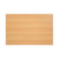 Plateau de table rectangulaire pré percé Bolero coloris hêtre