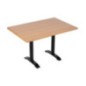 Plateau de table rectangulaire pré percé Bolero coloris hêtre