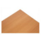 Plateau de table rectangulaire pré percé Bolero coloris hêtre