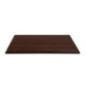 Plateau de table rectangulaire pré percé Bolero coloris marron foncé