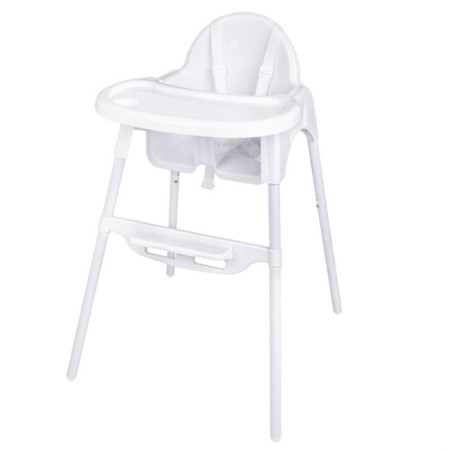 Chaise haute bébé Bolero blanc brillant