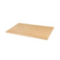 Plateau de table rectangulaire pré-percé coloris frêne naturel Bolero 700 x 1100mm