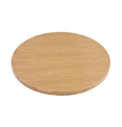 Plateau de table rond pré-percé coloris frêne naturel Bolero 600mm