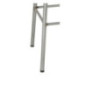Tabouret haut en acier galvanisé avec assise en bois Bolero Cantina (lot de 4)