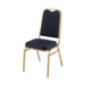 Chaises de banquet à dossier carré Bolero bleues (Lot de 4) Chaises de banquet à dossier carré Bolero bleues (Lot de 4)