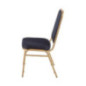 Chaises de banquet à dossier carré Bolero bleues (Lot de 4) Chaises de banquet à dossier carré Bolero bleues (Lot de 4)