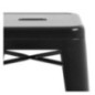 Tabourets hauts en acier galvanisé Bolero Bistro noirs (lot de 4)