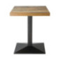 Plateau de table carré Bolero effet bois vieilli - 60 cm