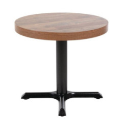 Plateau de table rond Bolero 60 cm effet bois vieilli