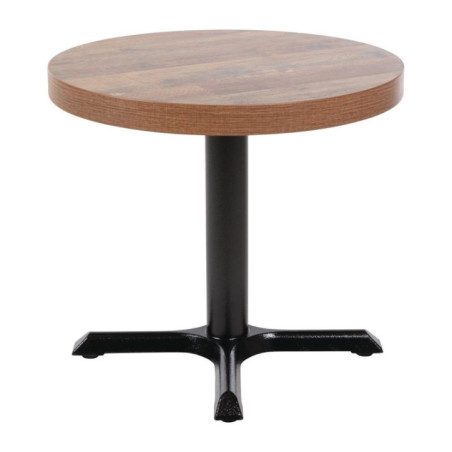 Plateau de table rond Bolero 60 cm effet bois vieilli